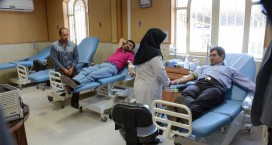 اهدای خون توسط اعضای سازمان فرهنگی ورزشی شهرداری کاشان 